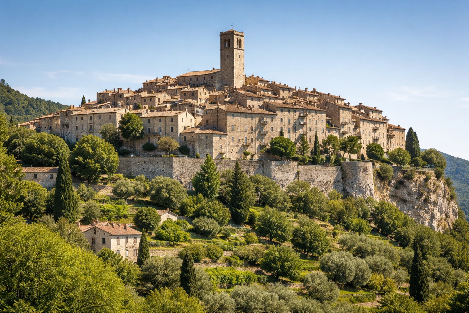 Territoire des Alpes-Maritimes caractérisé par un foncier contraint, des terrains en pente et un bâti ancien, contexte d’intervention du géomètre